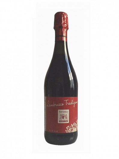 Vino frizzante secco rosso scuro Lambrusco