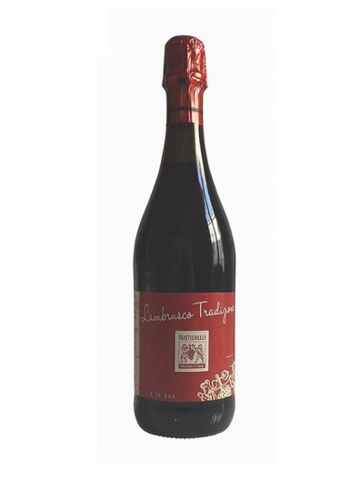 Sec pétillant vin Lambrusco rouge foncé