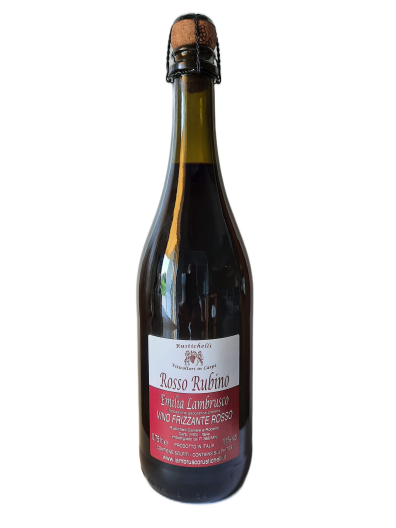 Vino rosso frizzante secco Lambrusco