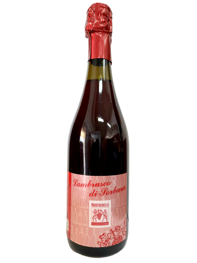Vino rosso frizzante secco Lambrusco